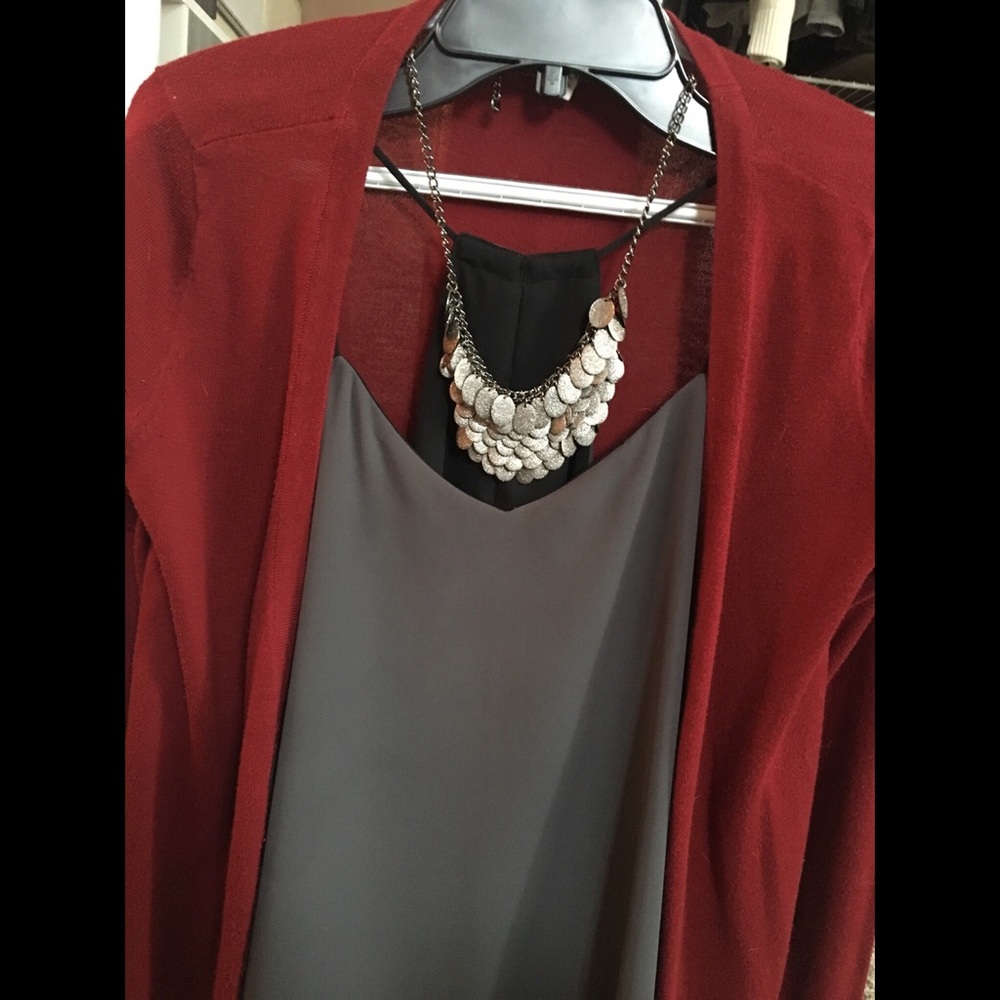 Silver Cascade Statement Necklace - image 5